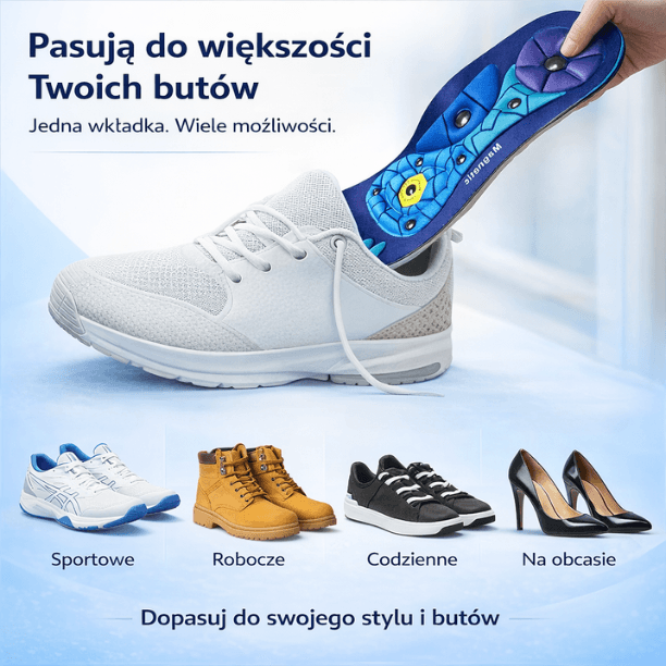 AcuStep – Para wkładek akupresurowych z magnetycznym masażem stóp