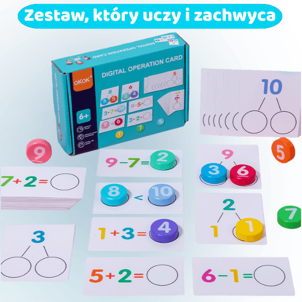 Liczydełka – Zestaw Małego Matematyka (46 zadań matematycznych)